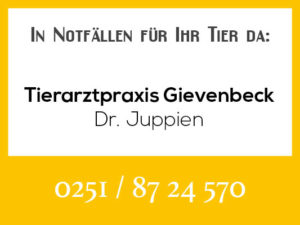 Tierarztpraxis Gievenbeck Juppien - Rufbereitschaft @ Tierarztpraxis Dr. Juppien